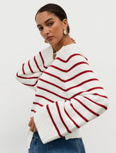 BRETON STRIPE OVERSIZED KNIT SWEATER